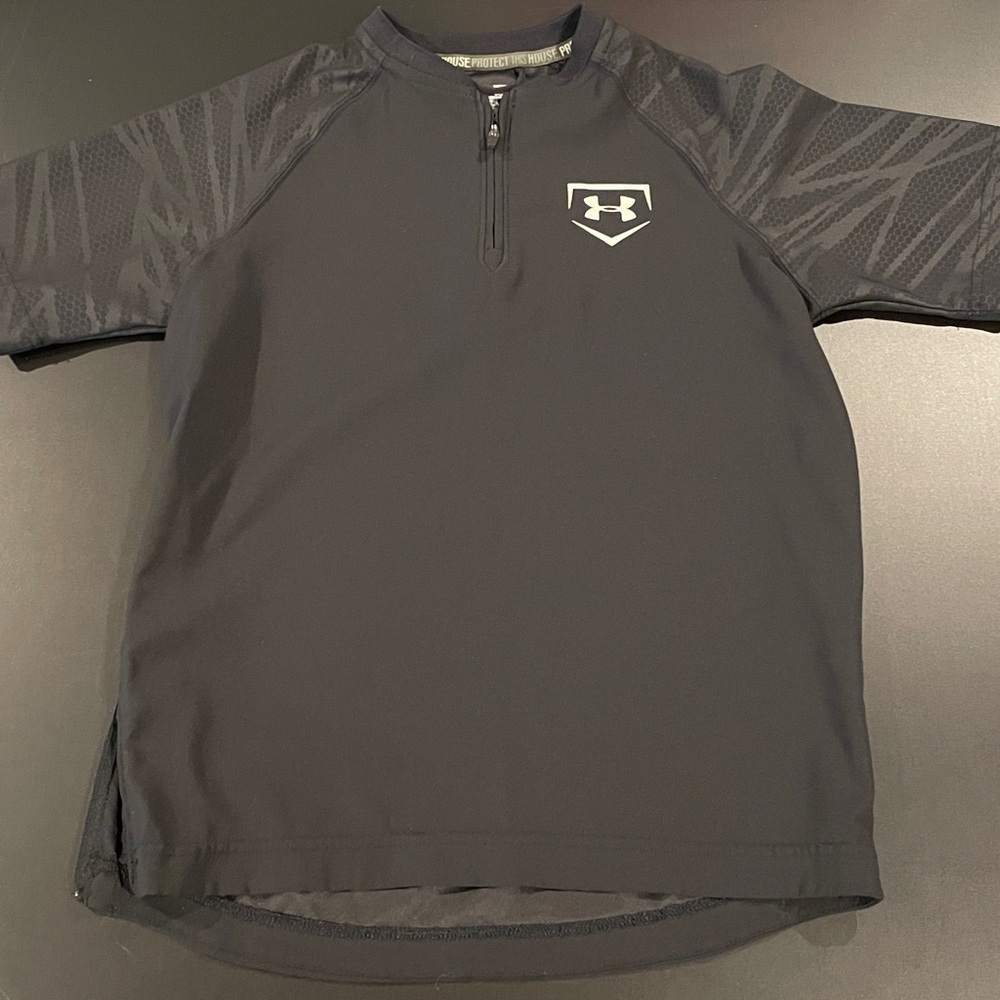 Under Armour Black Half-Zip Shirt Youth Small
